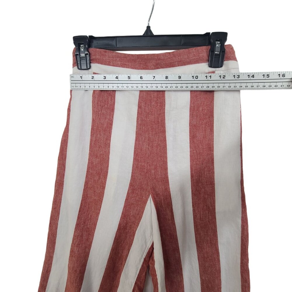 Madewell Wide-Leg Striped Pants in Red and White - Picture 5 of 11